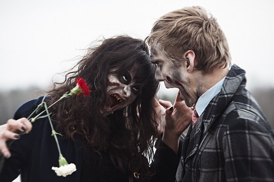 She just asked for a bouquet of black roses